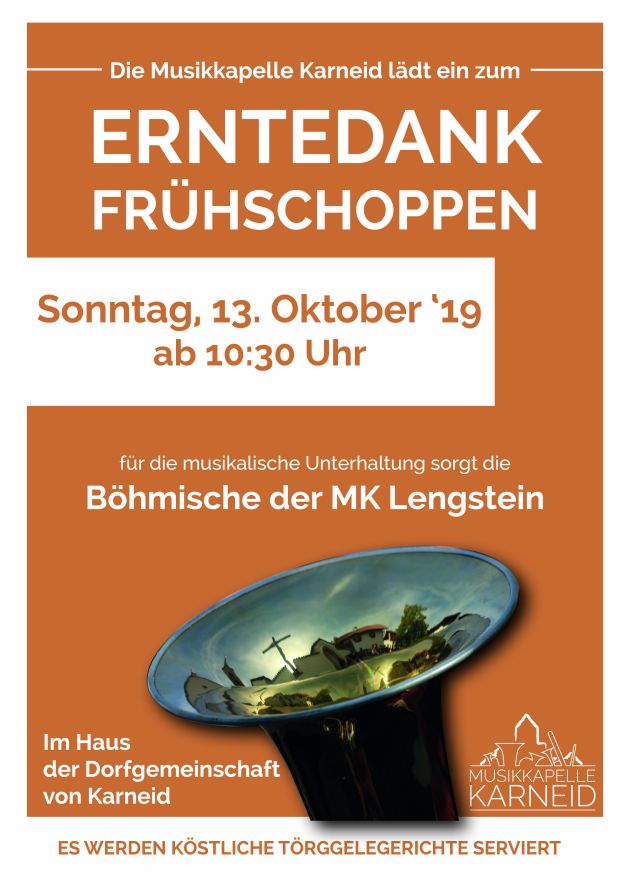 Erntedank Frühschoppen 2019 Plakat web